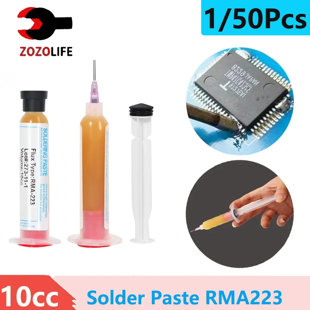 Soldering Flux Liquid - 1/50Pcs 10cc RMA-223 Löten Paste Flussmittel